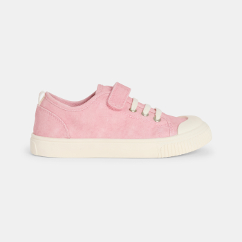 حذاء رياضي من القماش باللون الوردي للفتيات